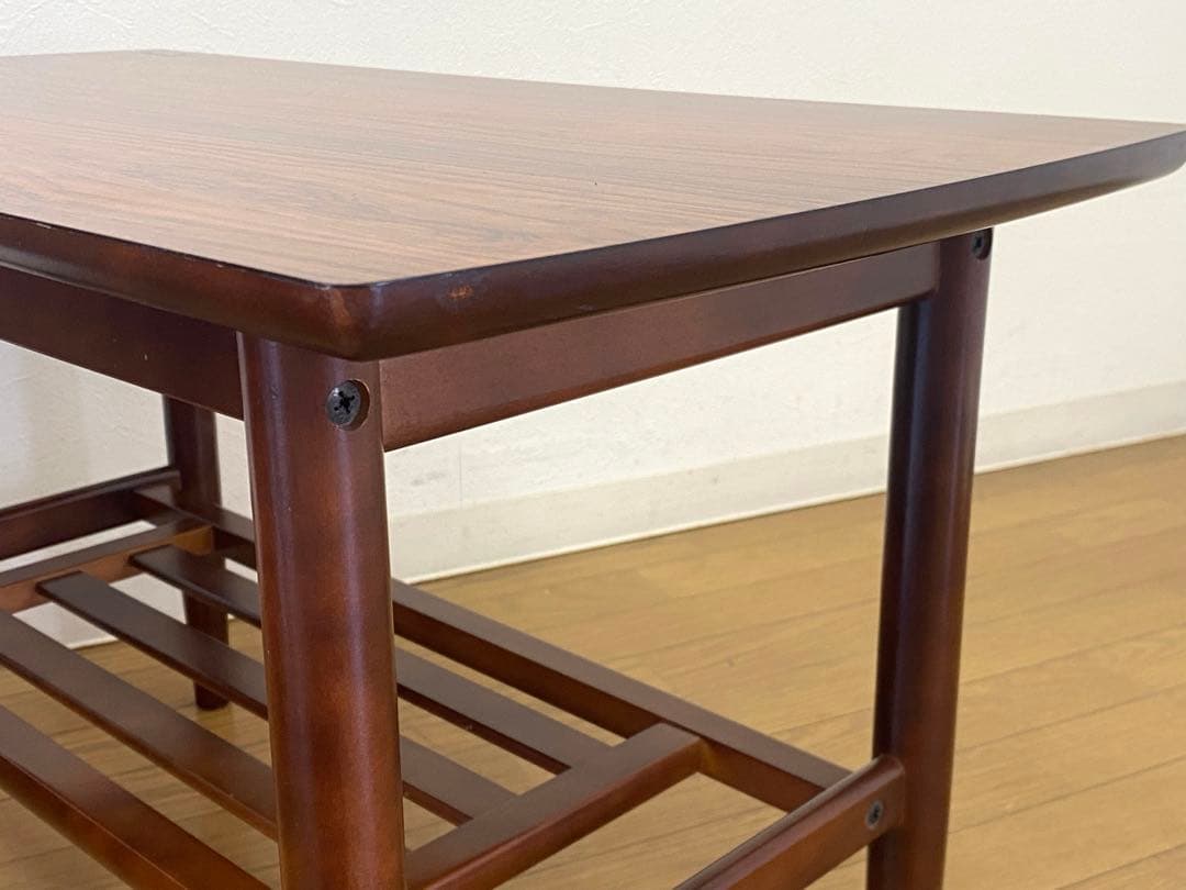 美品 ビンテージ カリモク デコラトップ センターテーブル サイドテーブル