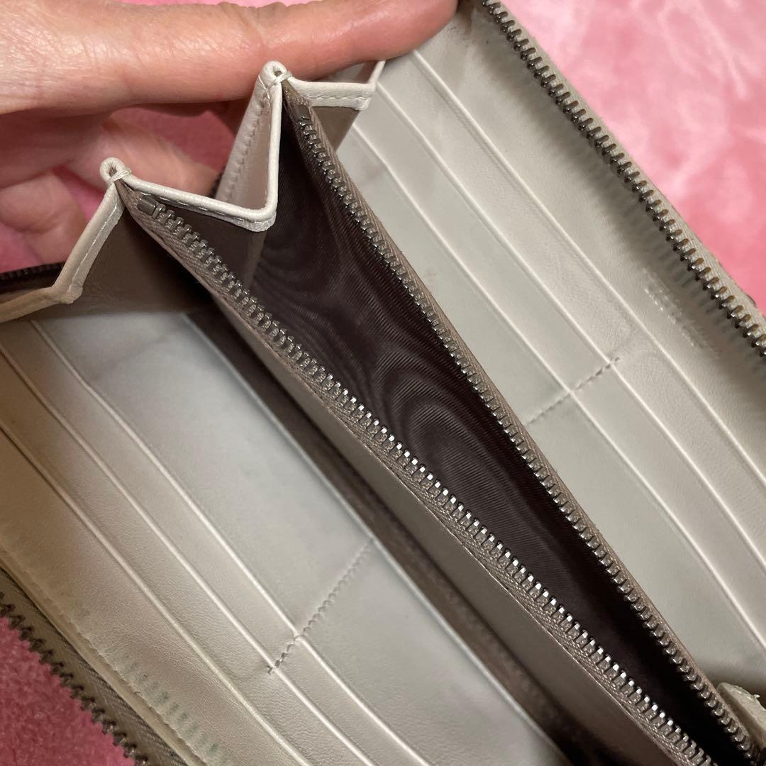 BOTTEGA VENETA ゴールド編み込み長財布