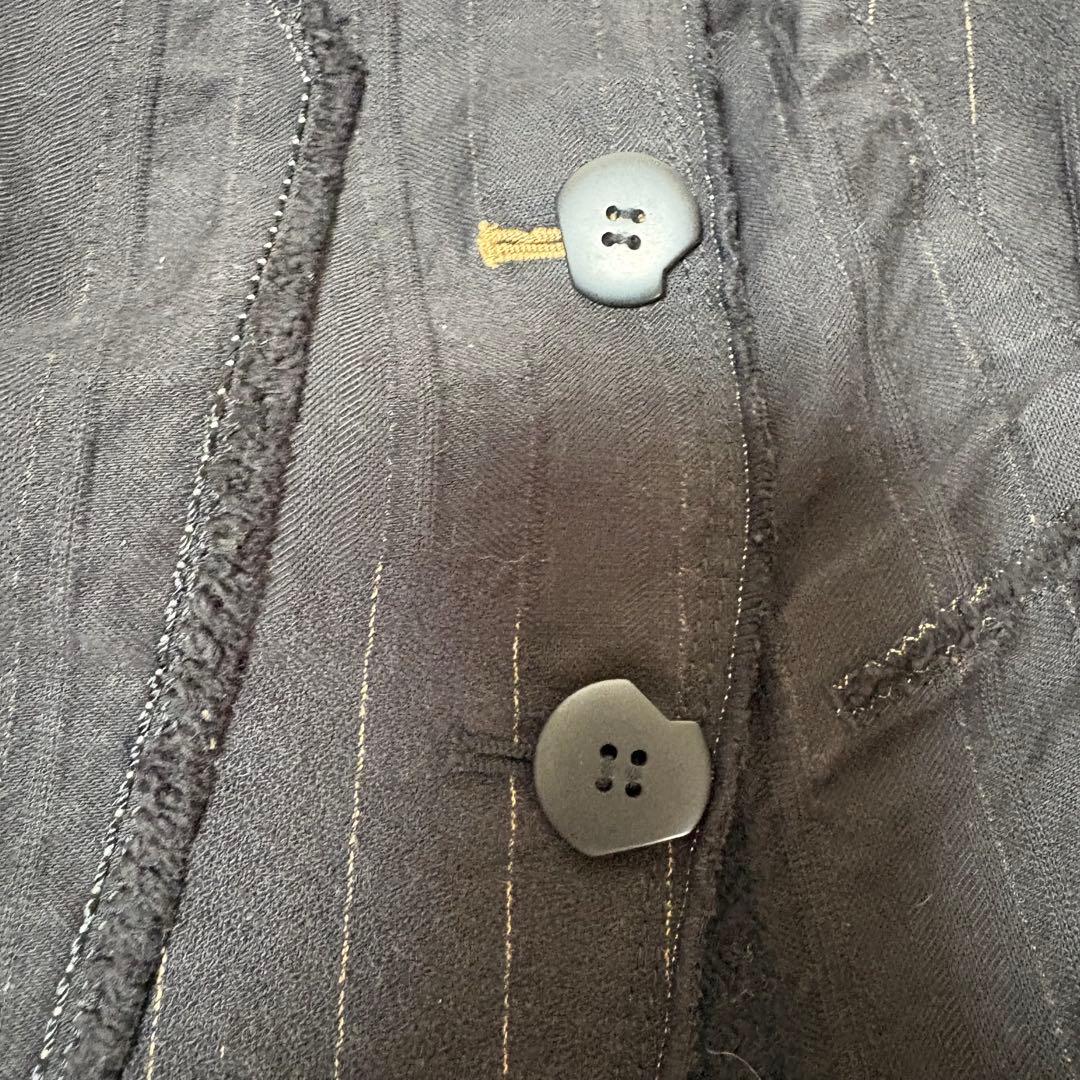 希少美品✨ジルボー デザイン テーラードジャケット 刺繍　フリル ブラック