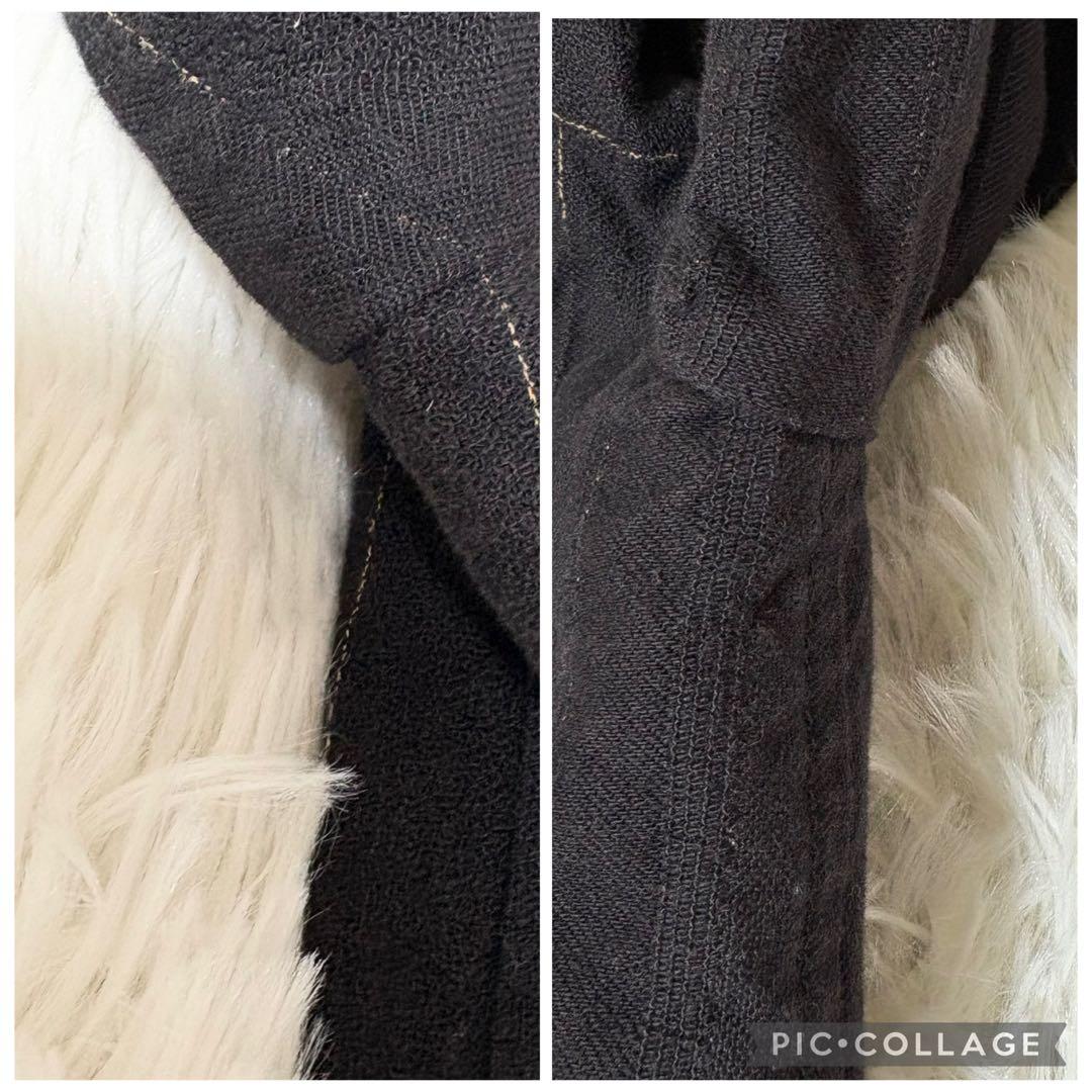 希少美品✨ジルボー デザイン テーラードジャケット 刺繍　フリル ブラック