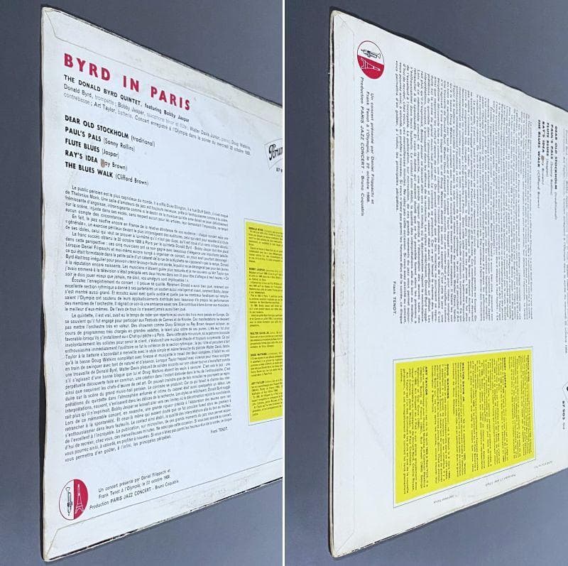 ★屈指の名盤【仏オリジナル／MONO／黒金ラベル】バード・イン・パリ Vol 1