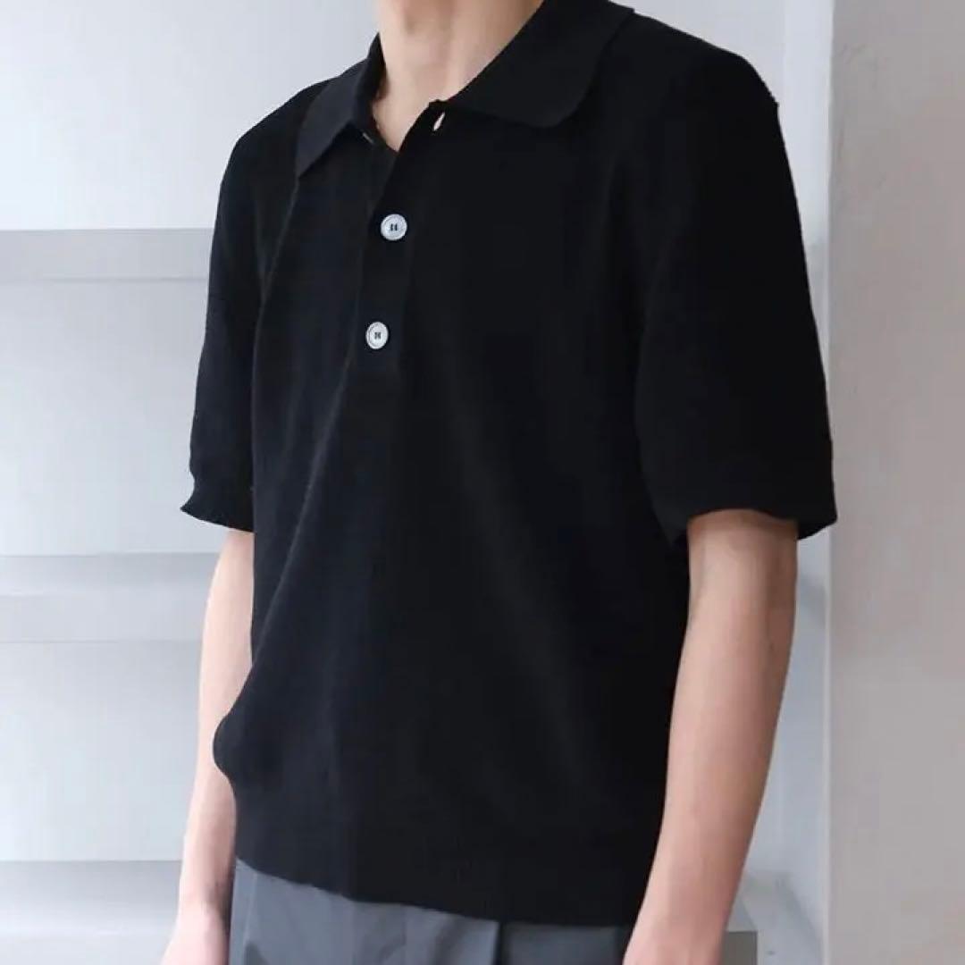 トップス ourlegacy traditional polo 46 black