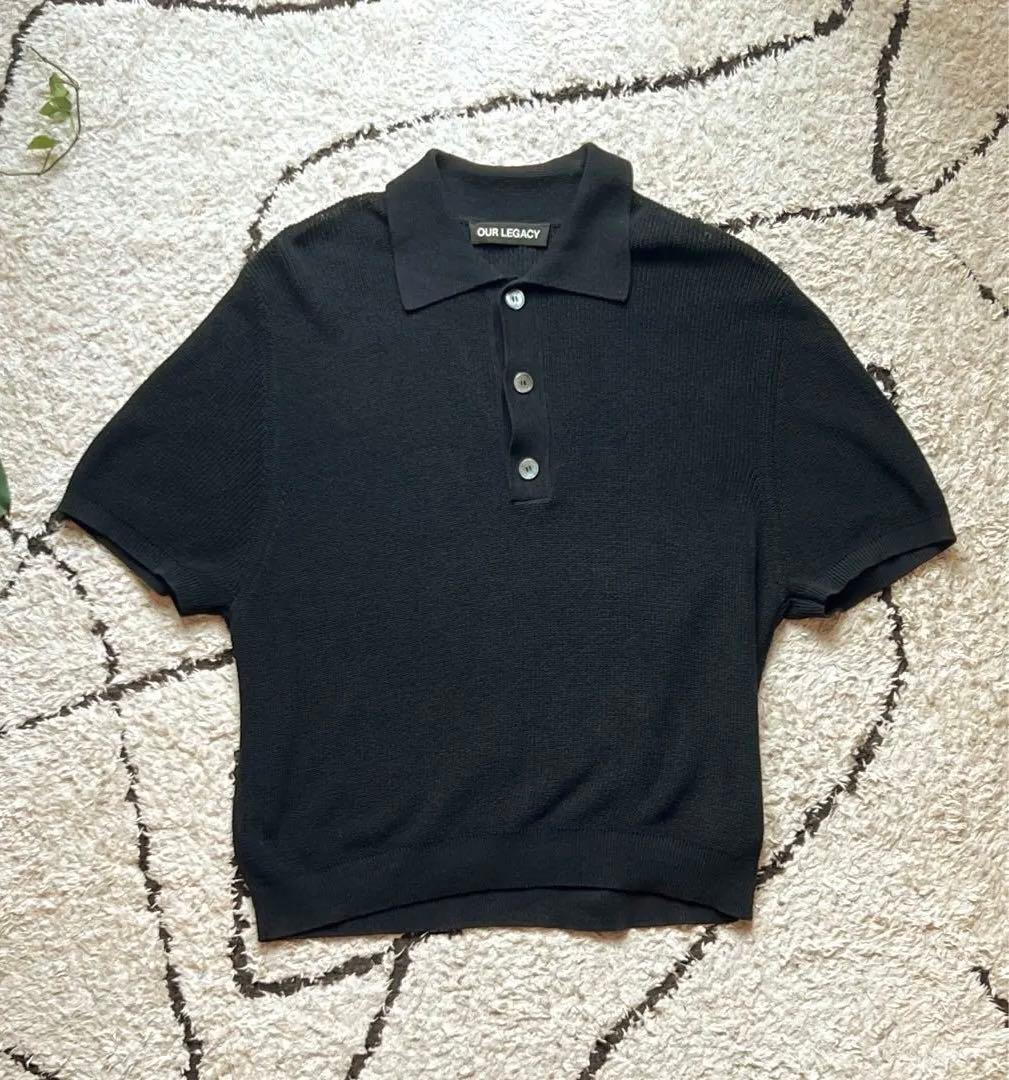 トップス ourlegacy traditional polo 46 black