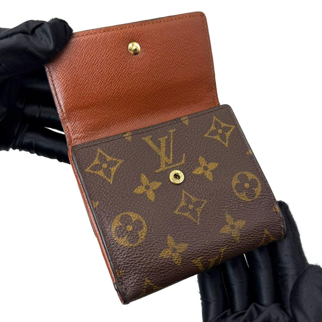 美品 ルイヴィトン モノグラム ポルトモネ ビエ カルトクレディ 財布 茶色 W