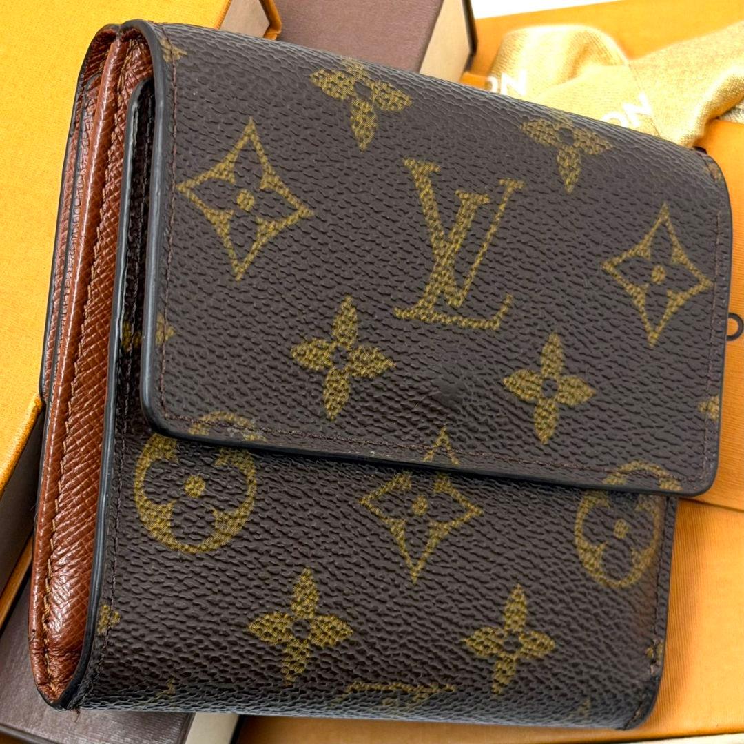 美品 ルイヴィトン モノグラム ポルトモネ ビエ カルトクレディ 財布 茶色 W