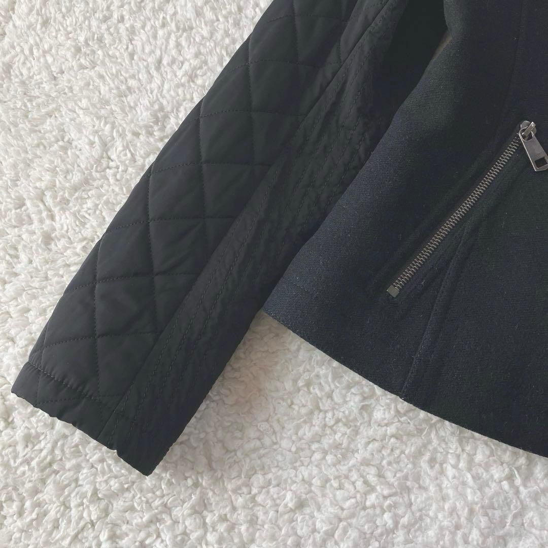 バーバリーロンドン ウール　ジャケット　ライダース 異素材 ノバチェック