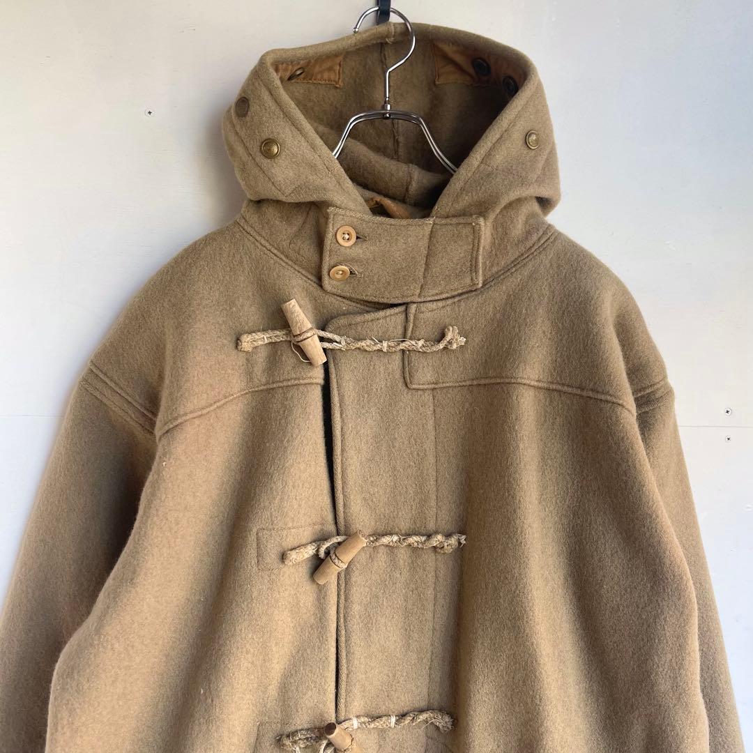 30s 40s  Navyダッフルコート イギリス軍 ユーロ 古着