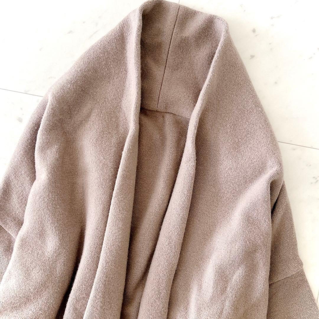 人気 ドゥーズィエムクラス スムースニットガウンコート ベージュブラウン