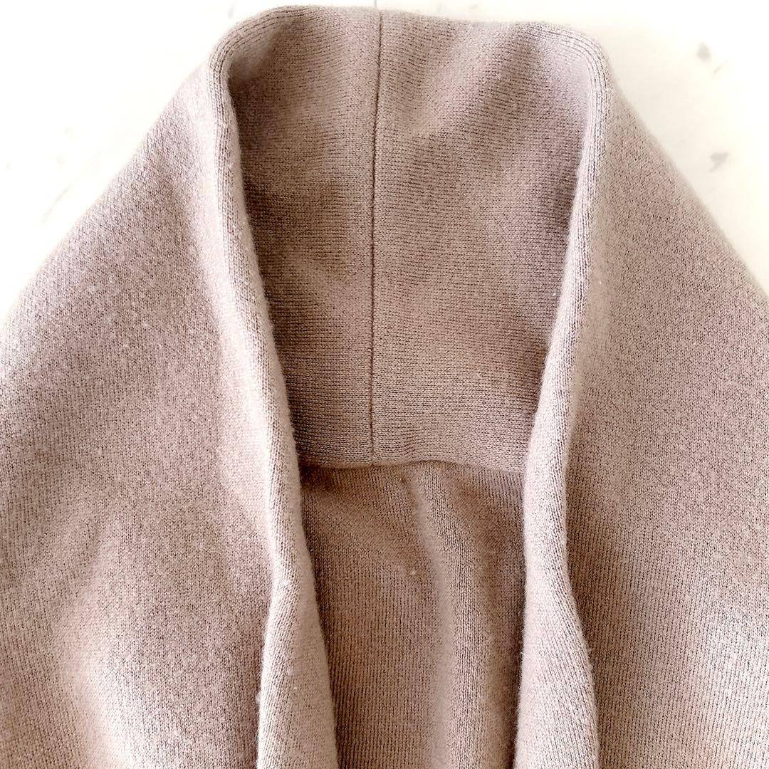 人気 ドゥーズィエムクラス スムースニットガウンコート ベージュブラウン