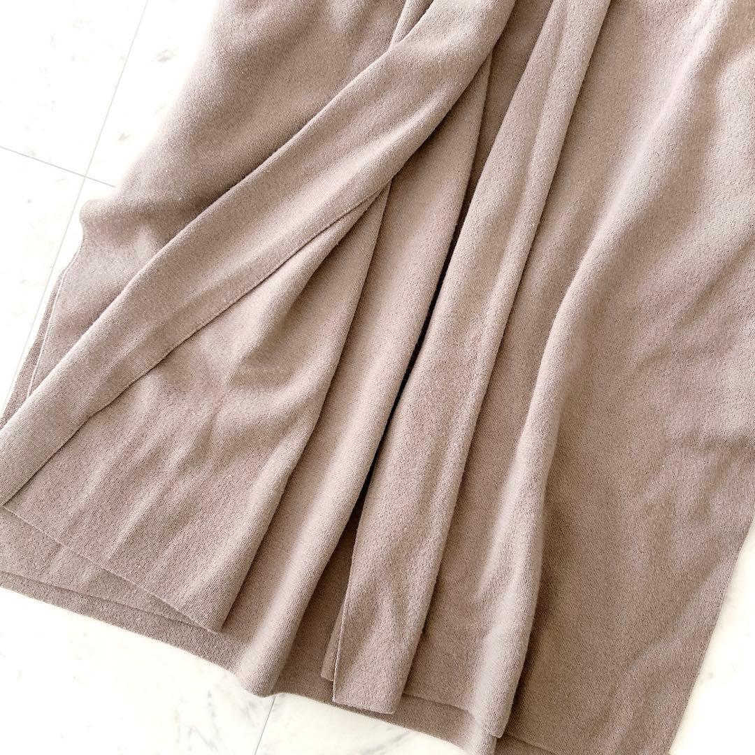 人気 ドゥーズィエムクラス スムースニットガウンコート ベージュブラウン