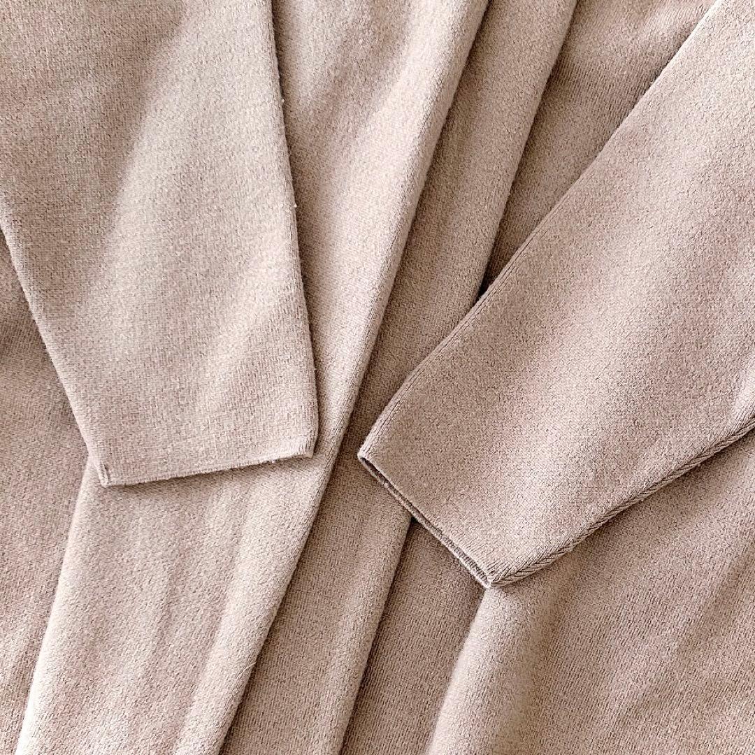 人気 ドゥーズィエムクラス スムースニットガウンコート ベージュブラウン