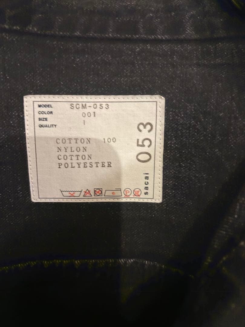 sacai Denim Nylon Twill Jacketサイズ1