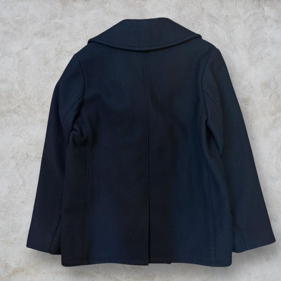 美品 Schott US 740N PEA JACKET ダブルブレスト 黒