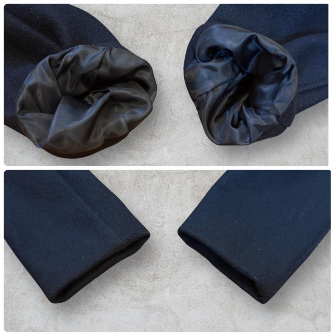 美品 Schott US 740N PEA JACKET ダブルブレスト 黒