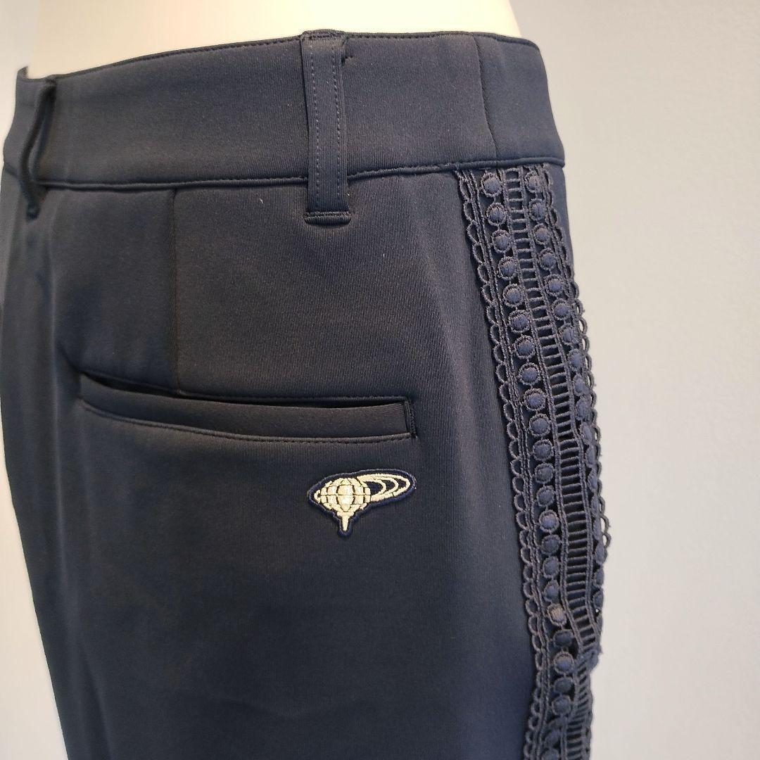 BEAMS GOLFネイビー サイドレース スカートＳサイズ