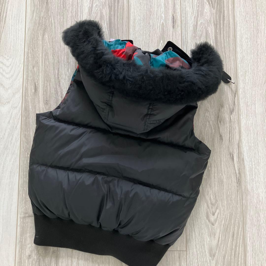 クリーニング済み2回着COACHダウンベスト【XS】検黒'