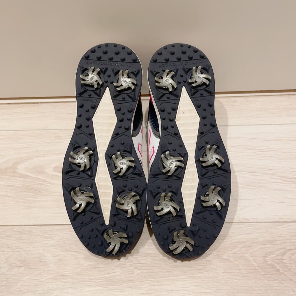 c NBG ニューバランス ゴルフシューズ 23cm ネイビー　スパイク