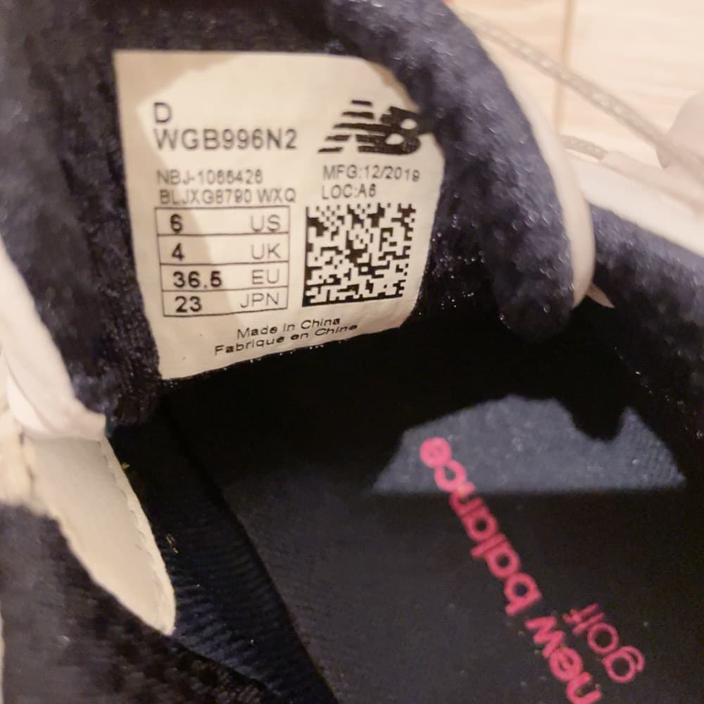 c NBG ニューバランス ゴルフシューズ 23cm ネイビー　スパイク