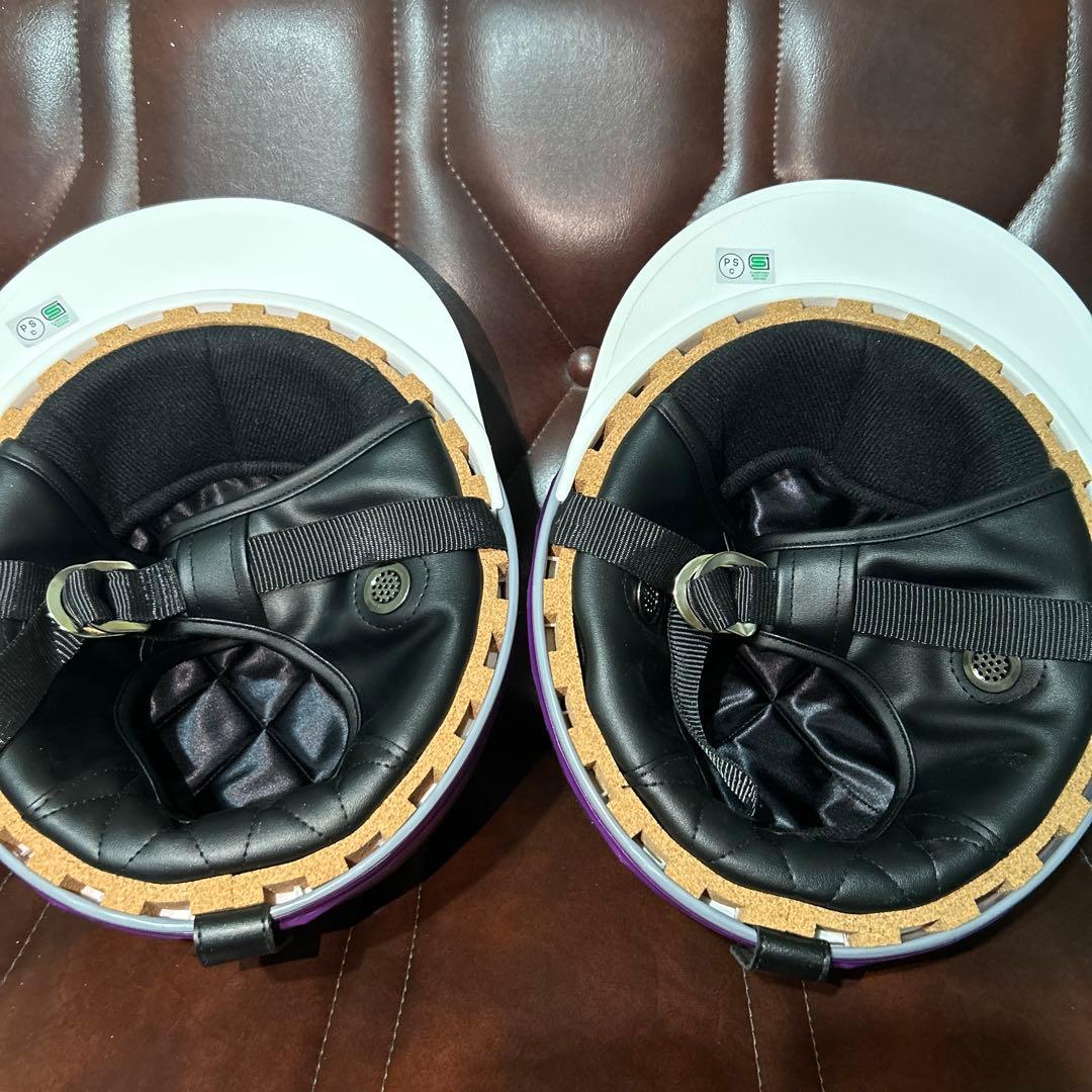 二つセット　ラメラメ　富士日照　桜　カスタムコルク半　三つボタン