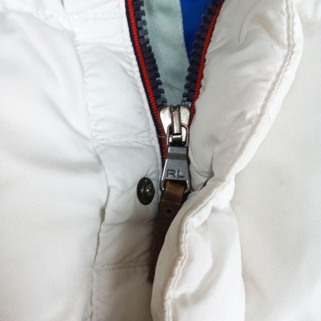 POLO Ralph Lauren ホワイト 白　ダウンベスト　ビックポニー刺繍