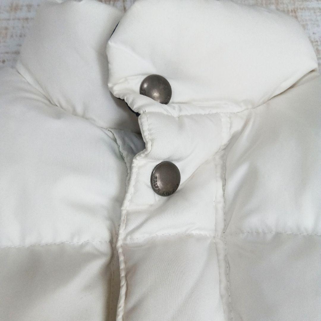 POLO Ralph Lauren ホワイト 白　ダウンベスト　ビックポニー刺繍