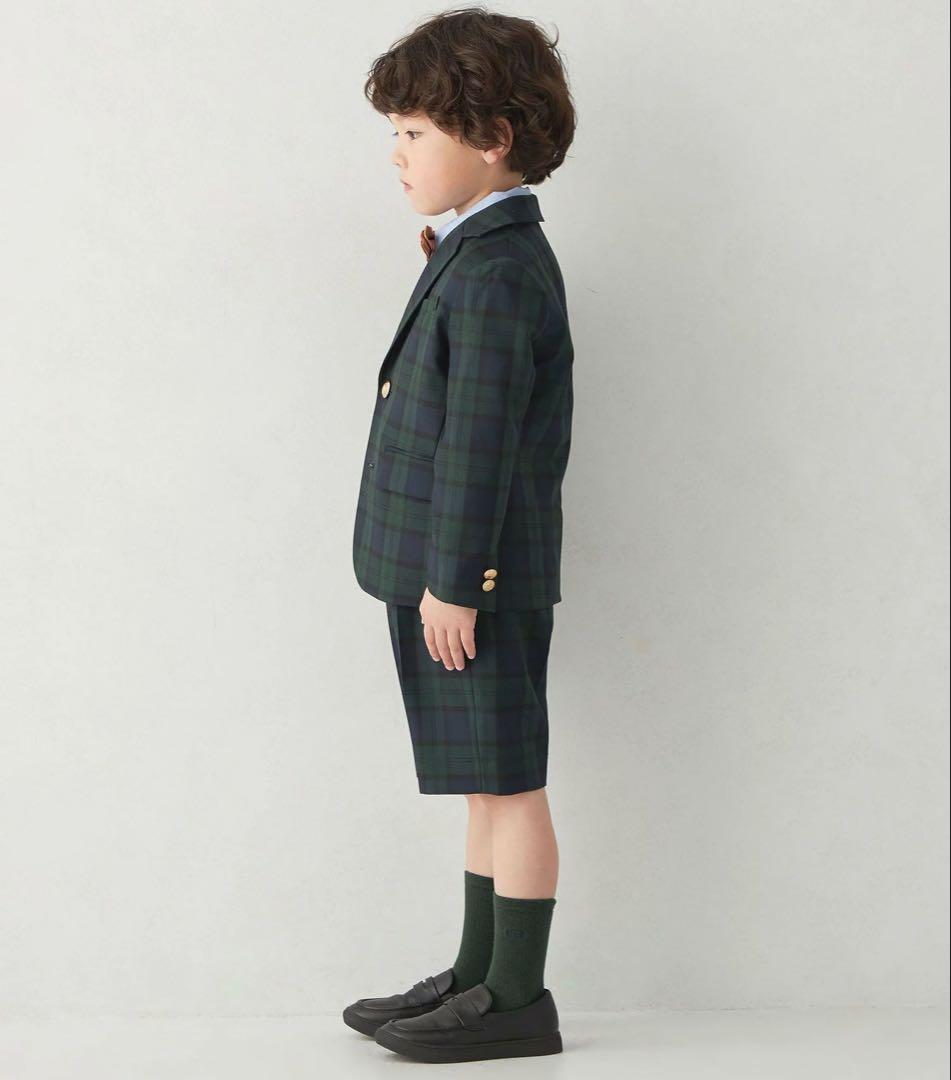 新品　グリーンレーベル　セレモニー　ブラックウォッチ　ジャケット　パンツ　120