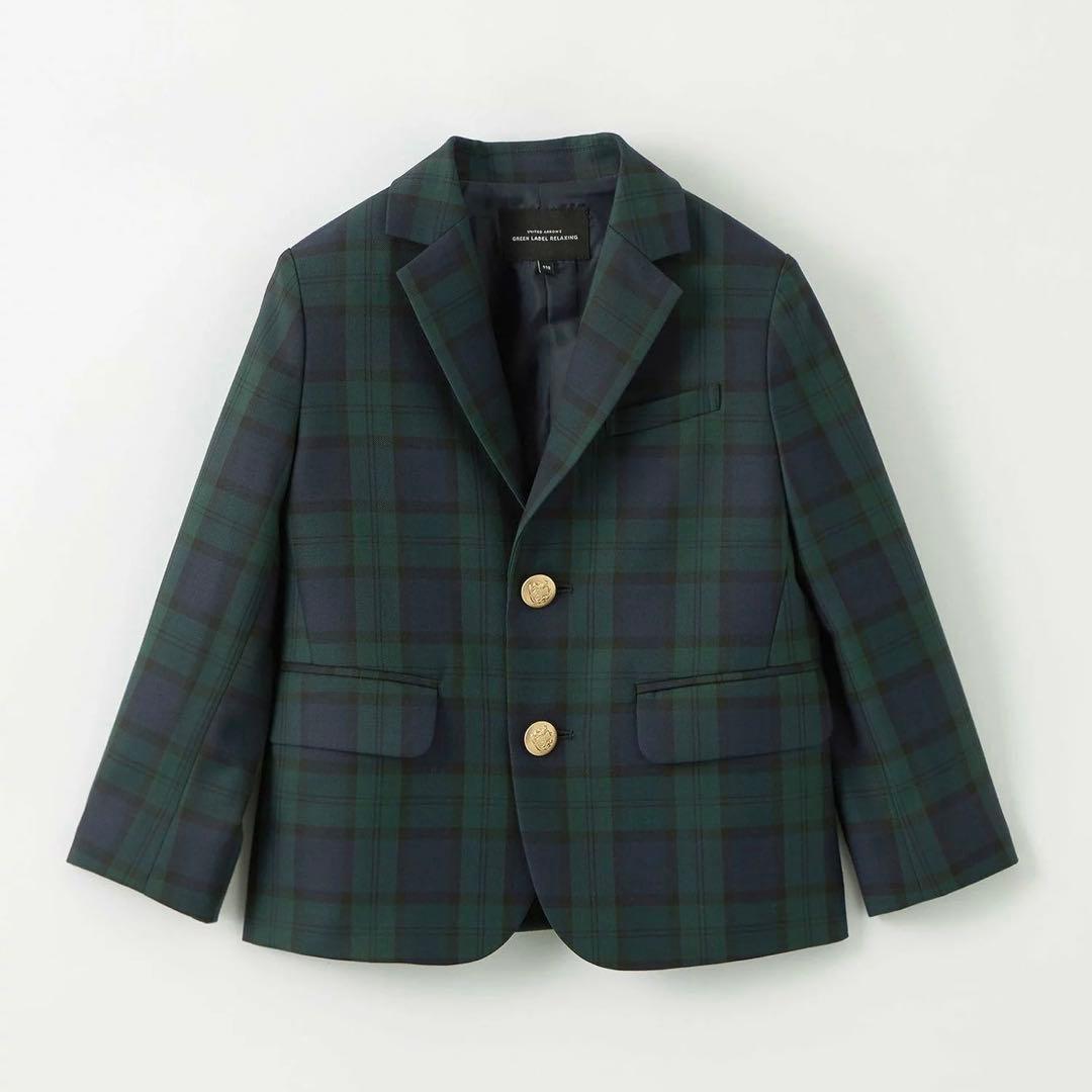 新品　グリーンレーベル　セレモニー　ブラックウォッチ　ジャケット　パンツ　120