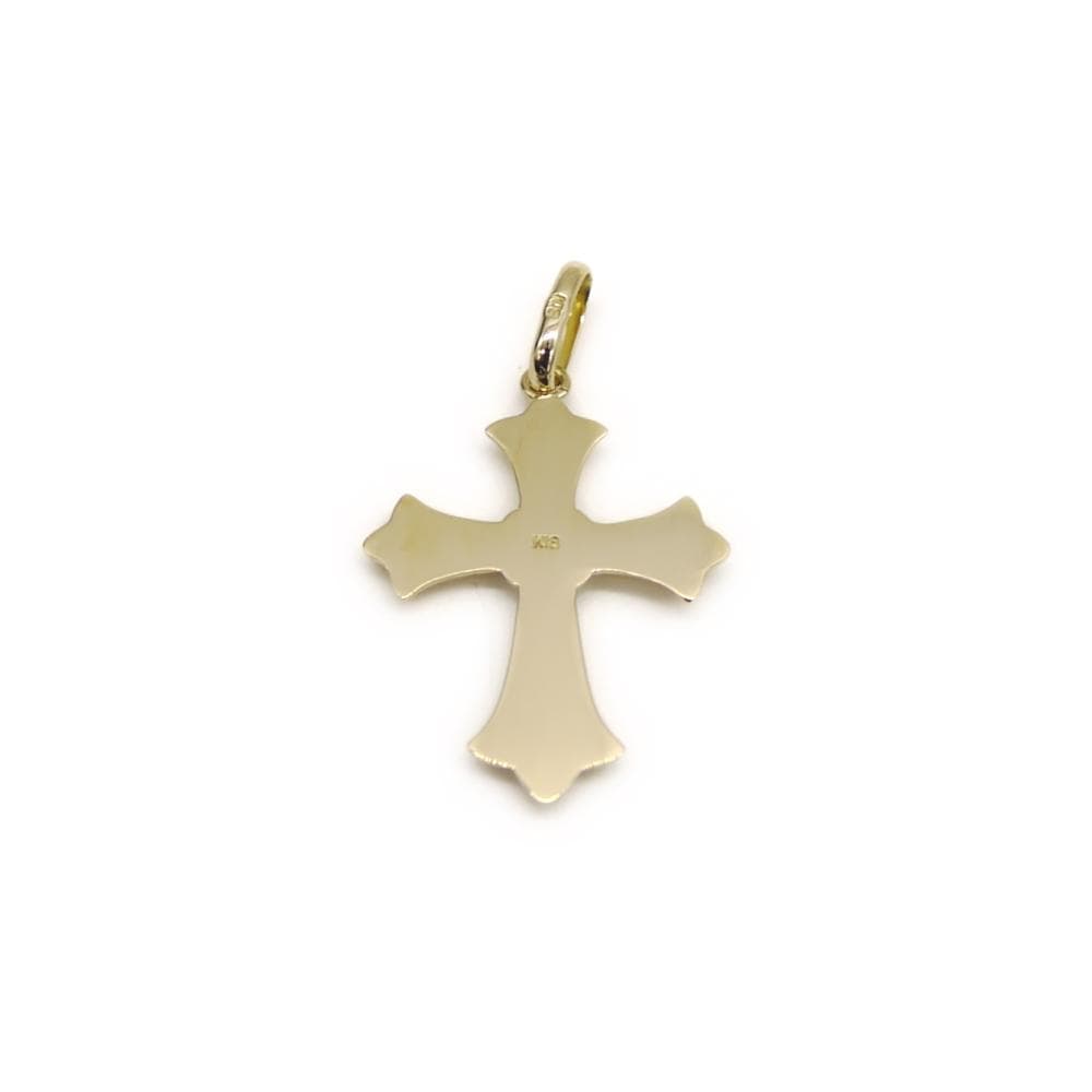 K18 クロスペンダント 十字 18金 ネックレストップ Y04684