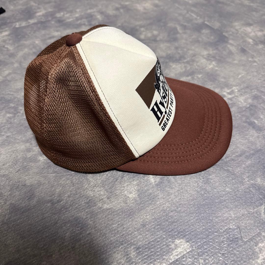 ヒステリックグラマー キャップ ブラウン/ホワイト