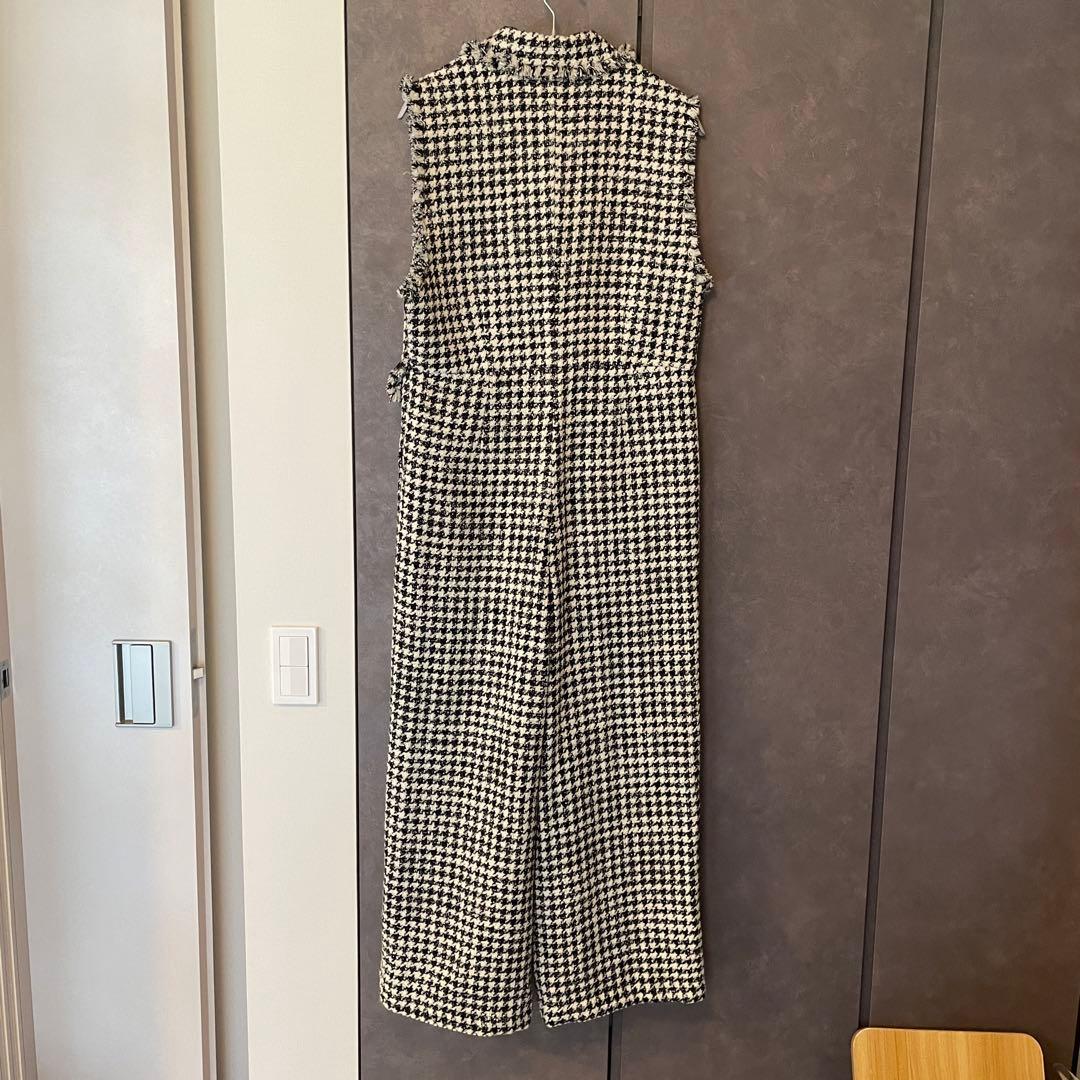 ハウンドトゥースツイード ジャンプスーツ