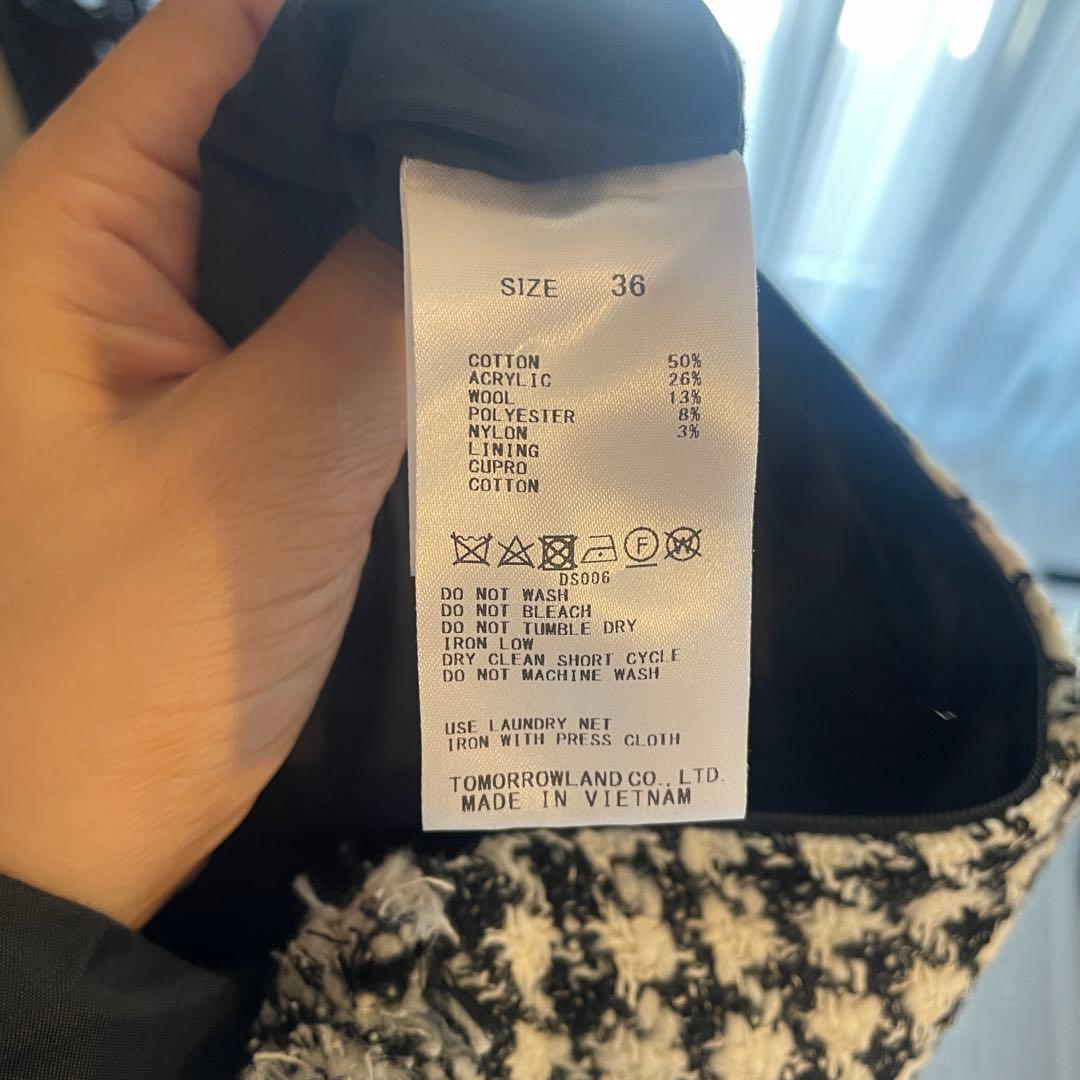 ハウンドトゥースツイード ジャンプスーツ