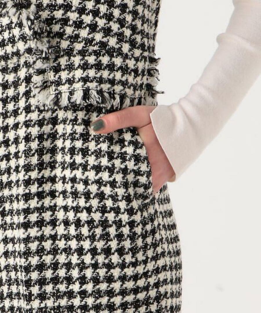 ハウンドトゥースツイード ジャンプスーツ