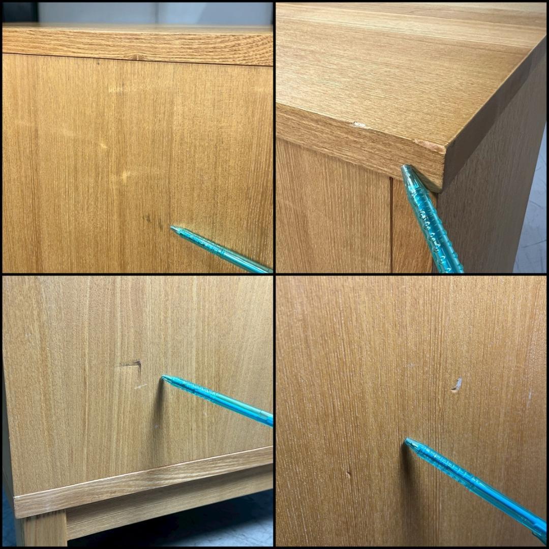 無印良品 MUJI タモ材 4段 ワイド チェスト シンプル 北欧 モダン 希少