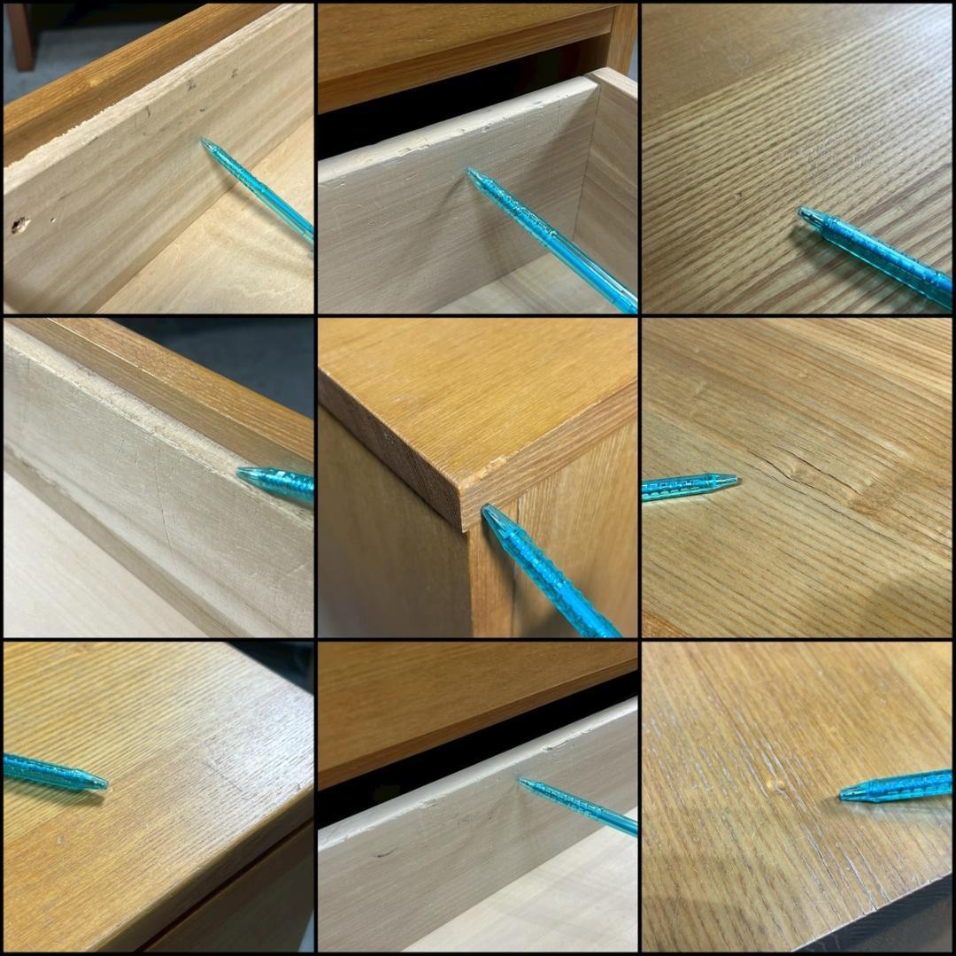 無印良品 MUJI タモ材 4段 ワイド チェスト シンプル 北欧 モダン 希少