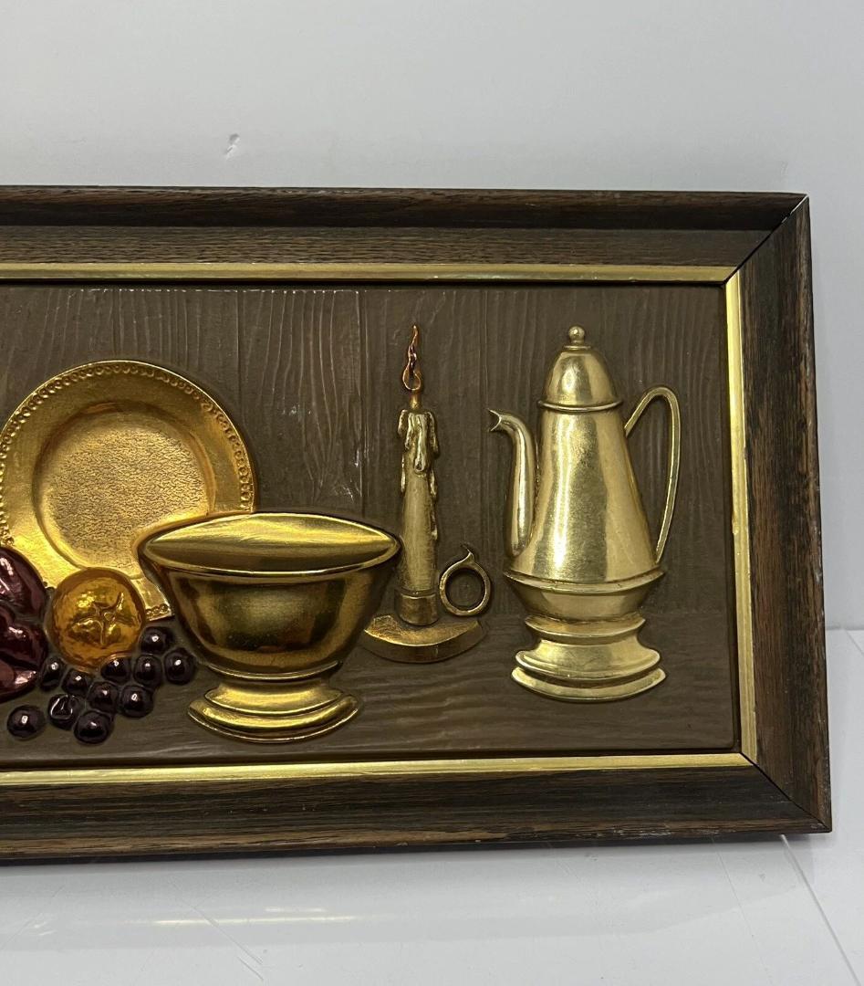 1960年代 Turnerウォールアクセサリー 壁掛け3Dウッドフレーム