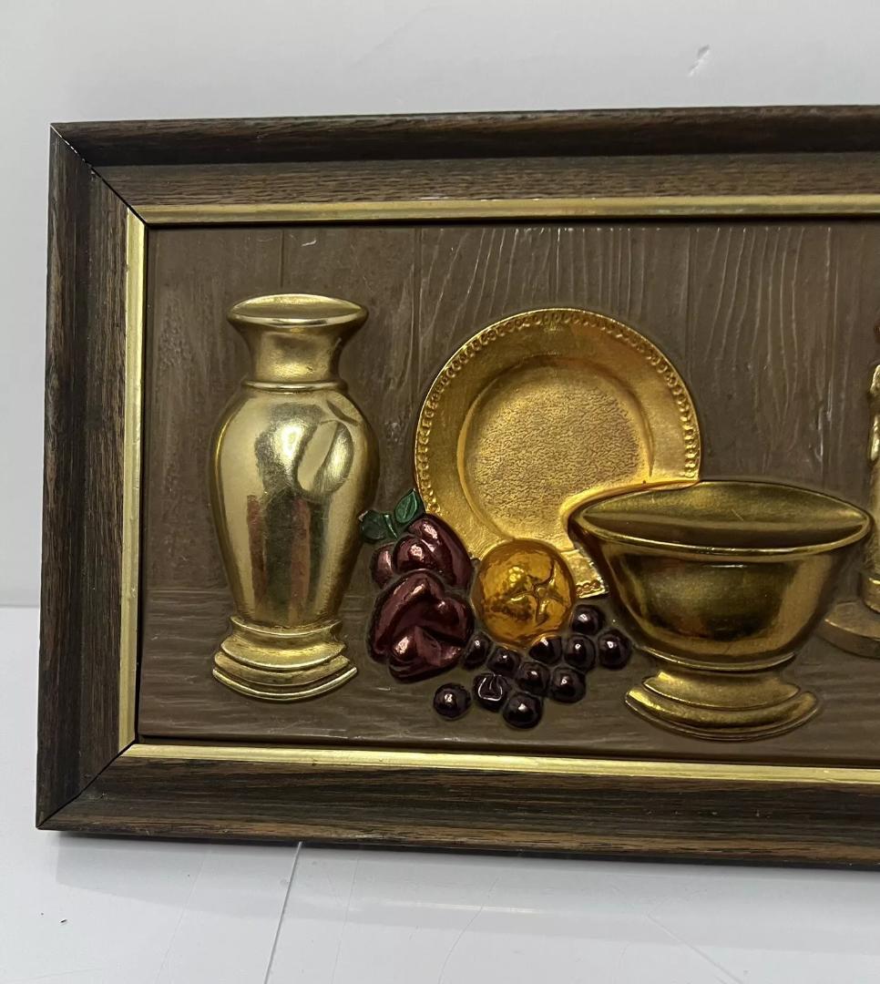 1960年代 Turnerウォールアクセサリー 壁掛け3Dウッドフレーム