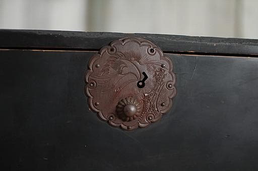 丸金具庄内箪笥　3段　タンス　収納　古家具　古民家　時代家具