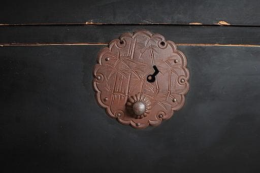 丸金具庄内箪笥　3段　タンス　収納　古家具　古民家　時代家具