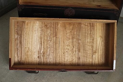 丸金具庄内箪笥　3段　タンス　収納　古家具　古民家　時代家具