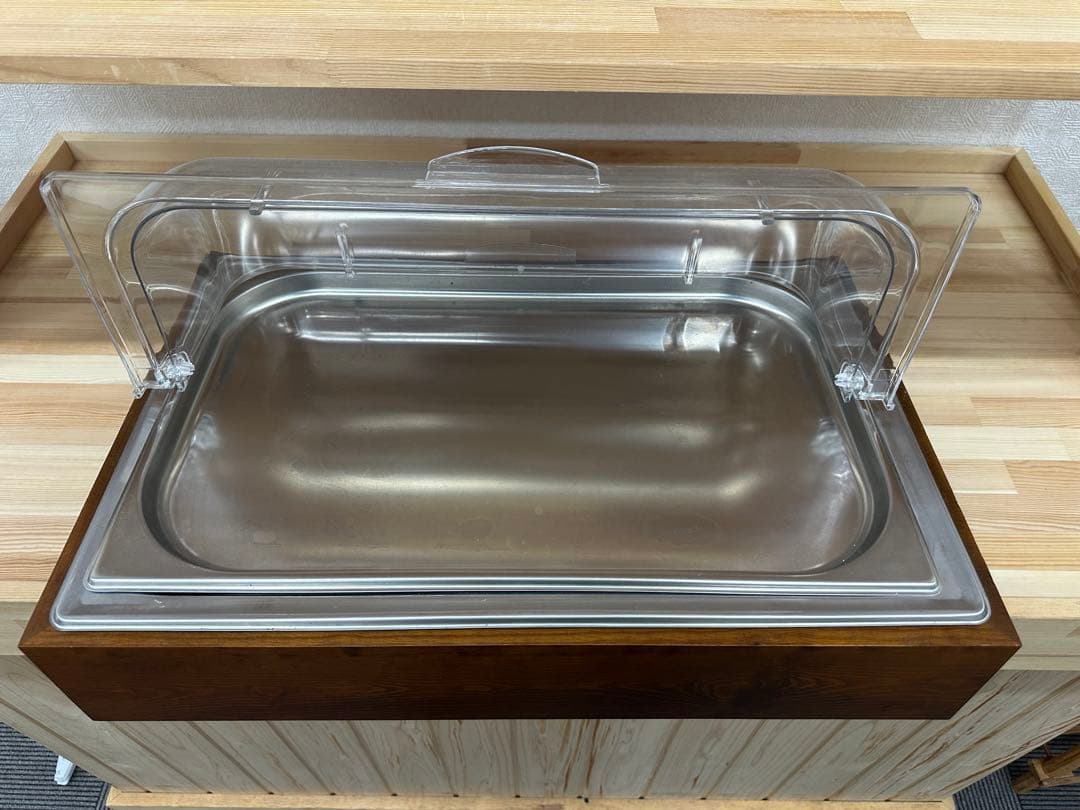 保冷 チェーフィングディッシュ 木枠 ホテルパン　簡易冷蔵ケース　保冷剤付き