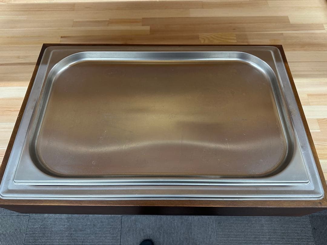 保冷 チェーフィングディッシュ 木枠 ホテルパン　簡易冷蔵ケース　保冷剤付き