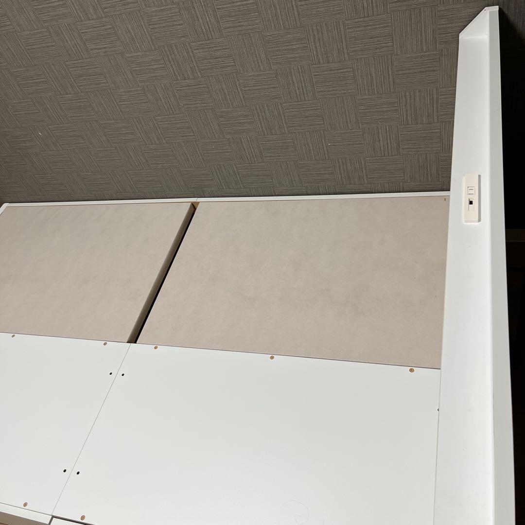 ニトリ ベッドフレーム ヴァイン2 浅型 セミダブル 収納 d2792