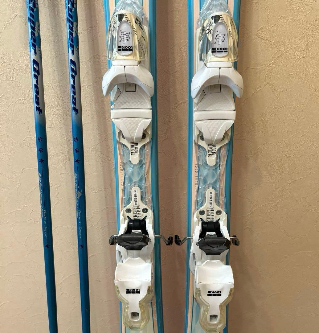 ◾️カービングスキーセット　スキー板156㎝ ブーツ25㎝ 女性用　レディース用