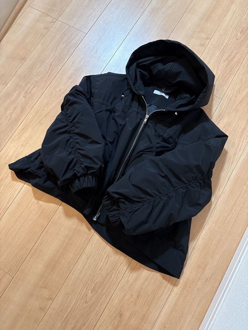 pois ポワ ribbon blouson リボンブルゾン　ブラック