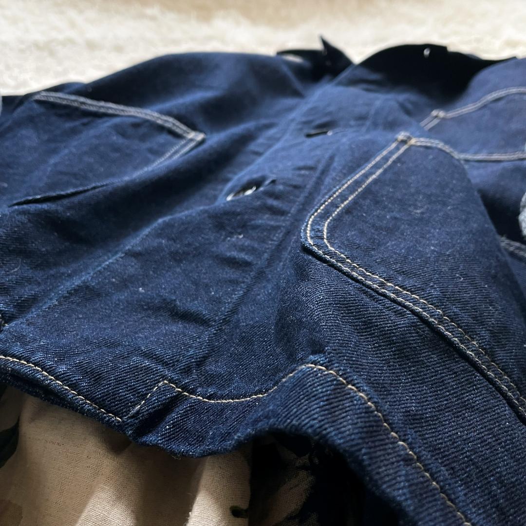 デニムカバーオール sizeFREE　Indigo　かぐれ