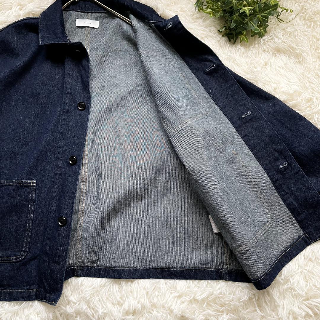 デニムカバーオール sizeFREE　Indigo　かぐれ