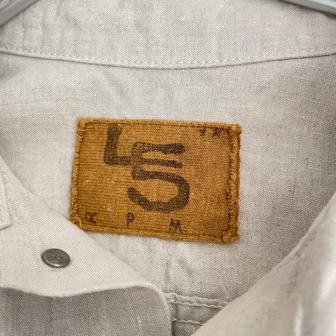 美品✨45R リネンの908空比古比女ジャン R刺繍　3rdタイプ　リネン100