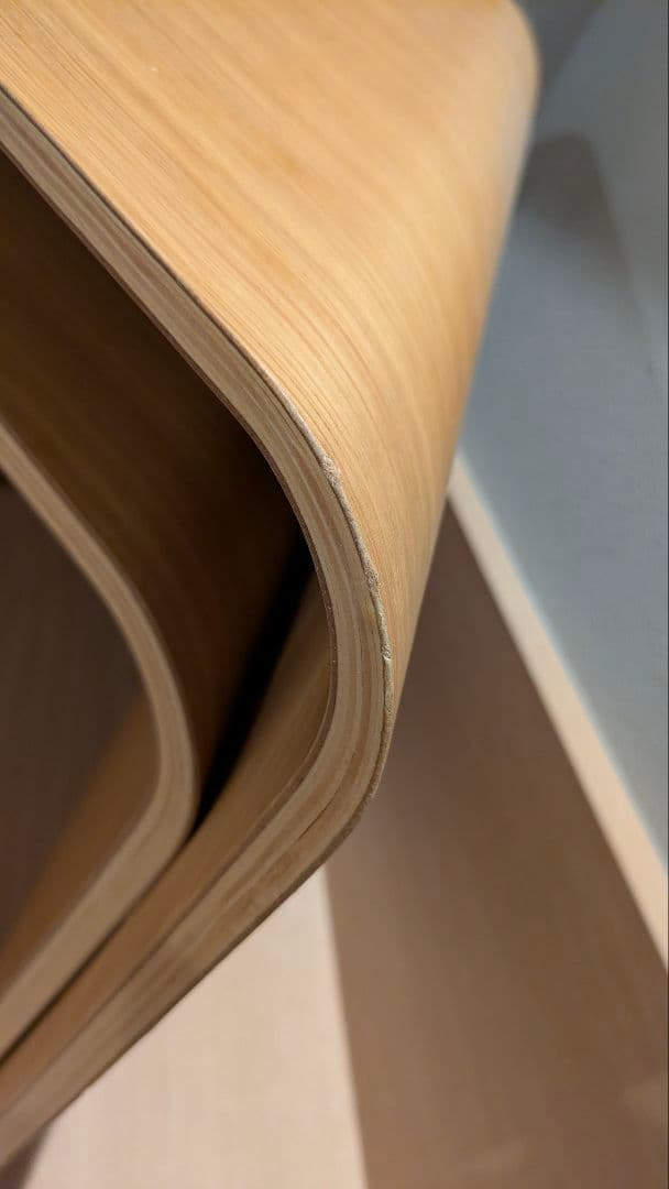 無印良品　オーク　木製三角形　ローテーブル