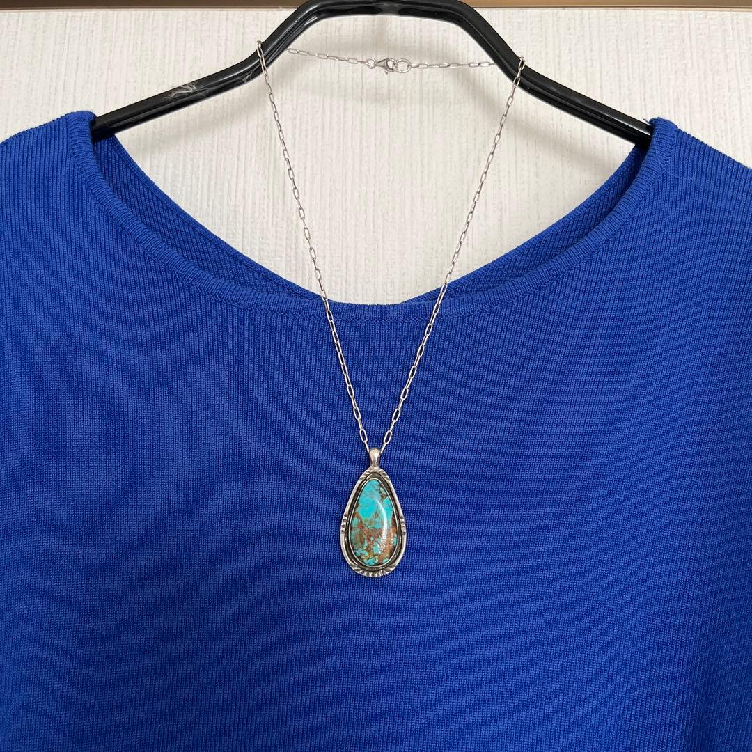 ★レッドマン★希少　最終お値下げ　インディアンジュエリー　ターコイズペンダント