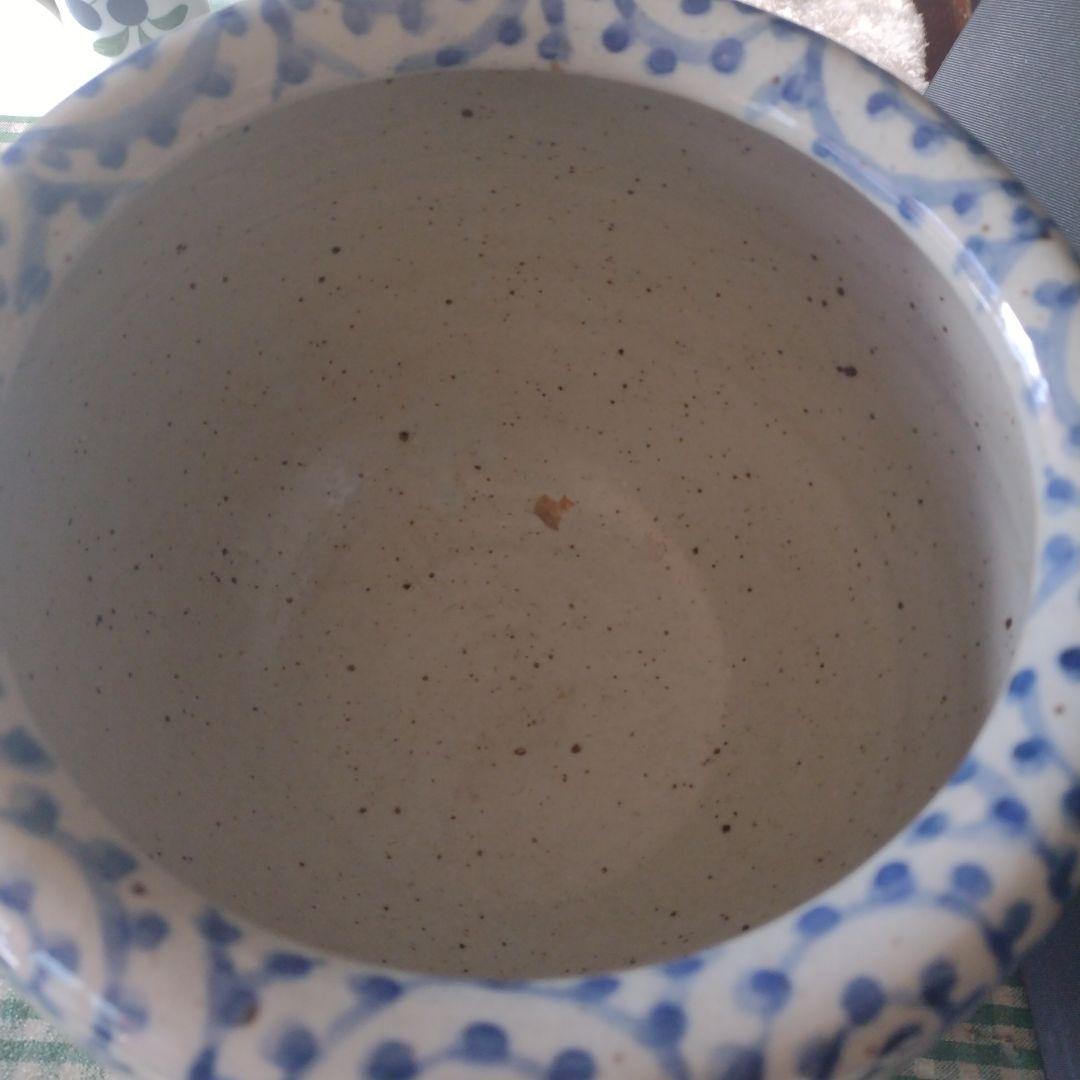 骨董　名入り蛸唐草　中鉢